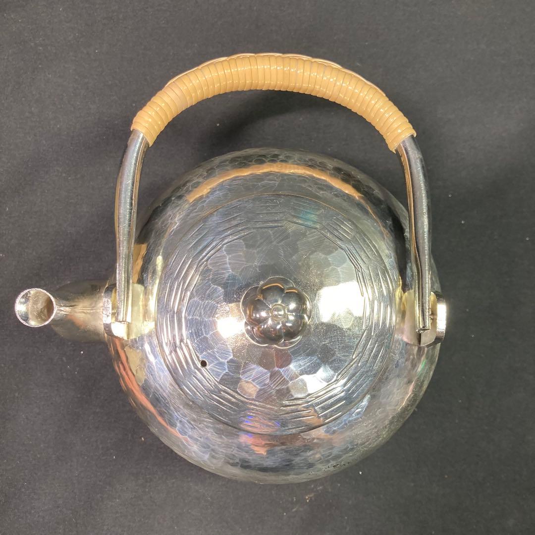 秀峰堂造 銀瓶 底黒 湯沸 丸型 - メルカリ