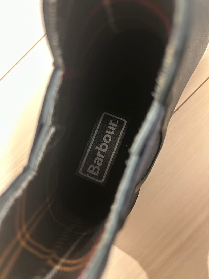 24cm Barbour 長靴・レインブーツ ネイビー