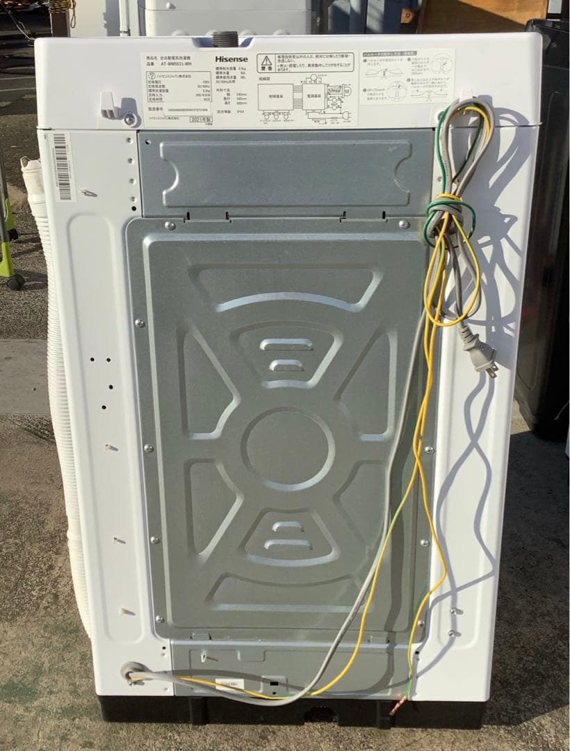 ハイセンス 5.5kg 洗濯機 AT-WM5511-WH 2021年製