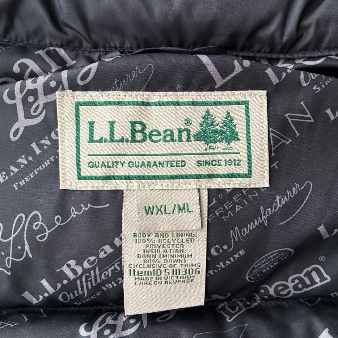 未使用 L.L.BEAN ビーンズ トレイル モデル ダウン ベスト 82 黒