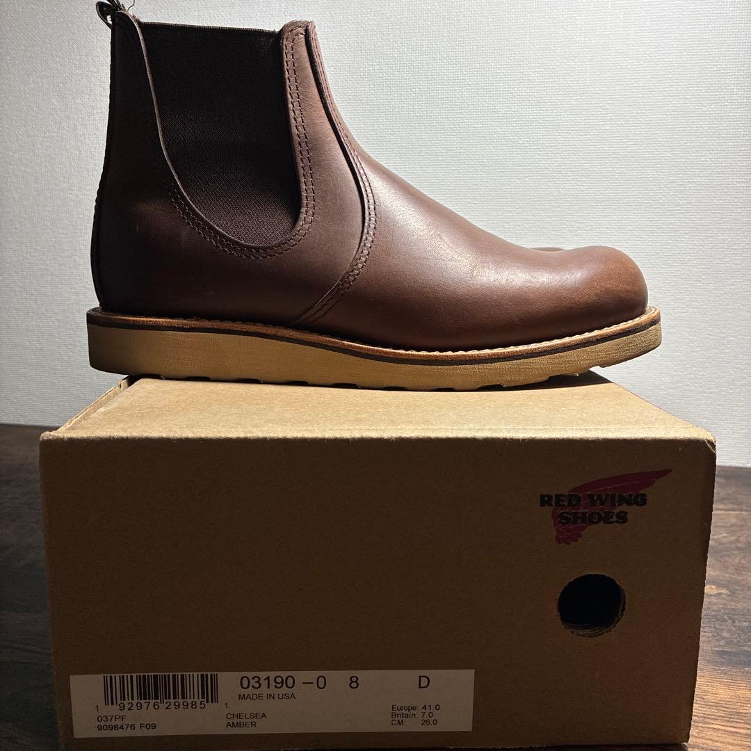 レッドウイング　サイドゴア　クラシックチェルシー　アンバーハーネス　26.0cm