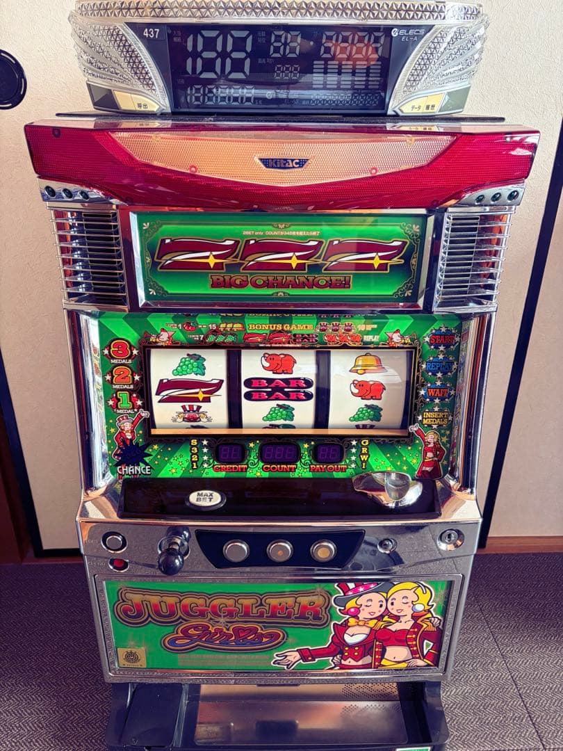 【データカウンター付き】ジャグラーガールズ 5号機 実機 中古 不要機 楽天市場】《家庭用パチスロ》ジャグラーガールズK☆北電子☆ コイン