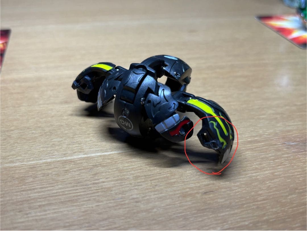 爆丸 ウィンデッキ　扇ドミル&陣ドグマ&吼オドス カード付き（1枚欠損）