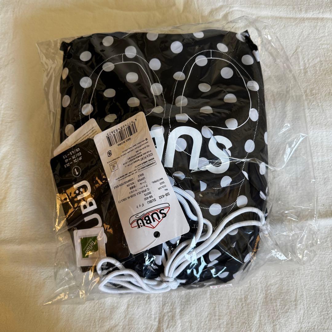 【IVE レイ着用】SUBU ドット柄スリッパ 24~25.5cm サイズ１