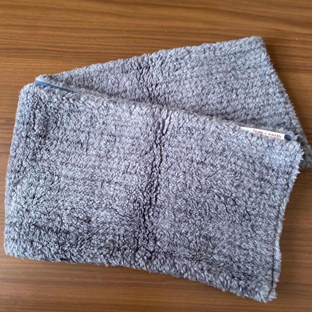 新品未使用】 高知信用金庫 ノベルティ マフラー グレー ネイビー