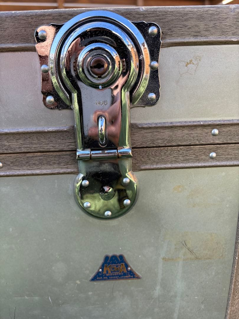 KOWA ヴィンテージ アルミ製 トランクビンテージ レトロ 鍵付