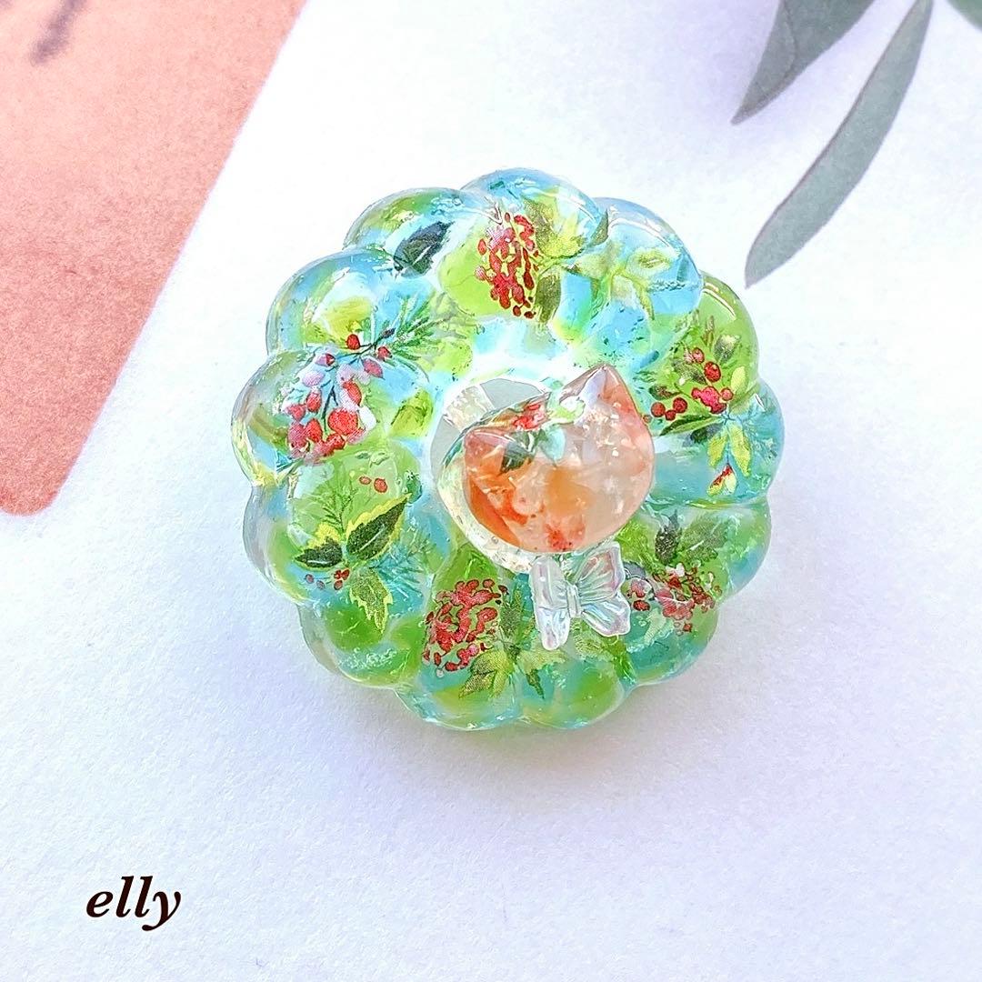 sawasawa様】1569.天然石 琉球ガラス 雪の結晶 とびつき猫 レジン