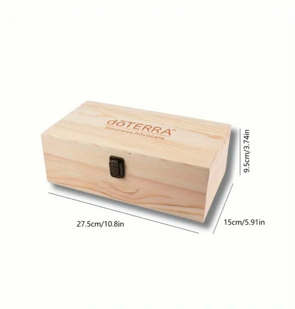 doTERRA】 木箱 ドテラ エッセンシャルオイル ウッドボックス 収納