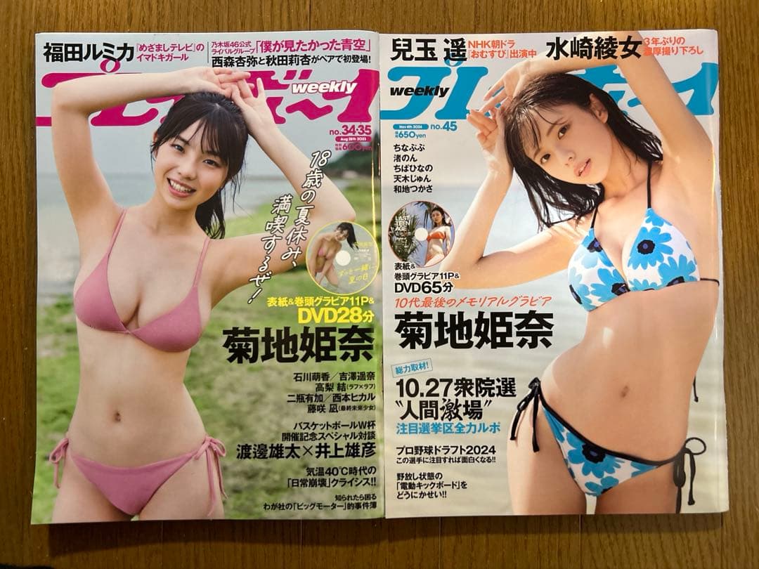 【菊地姫奈さん永久保存版】週プレAllWorks新品11冊組コンプリートBOX