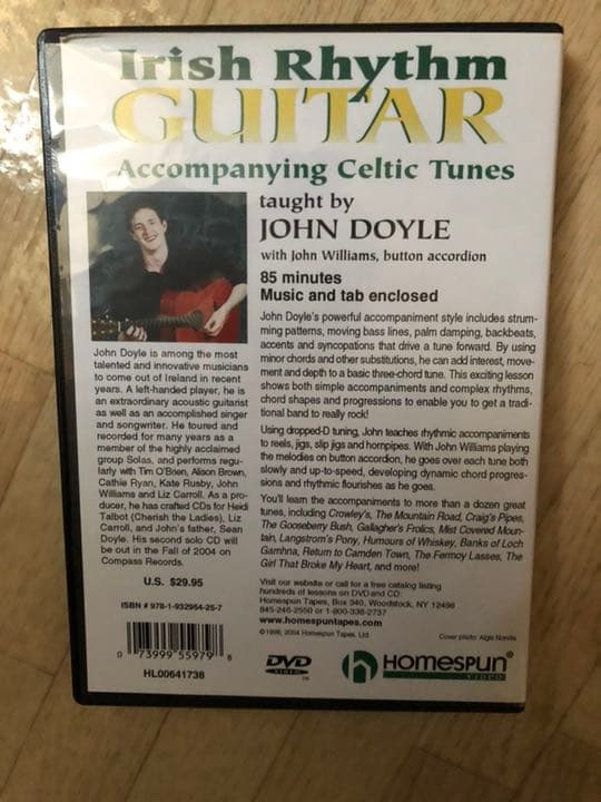 アイリッシュリズムギター教則DVD ジョンドイル john doyle