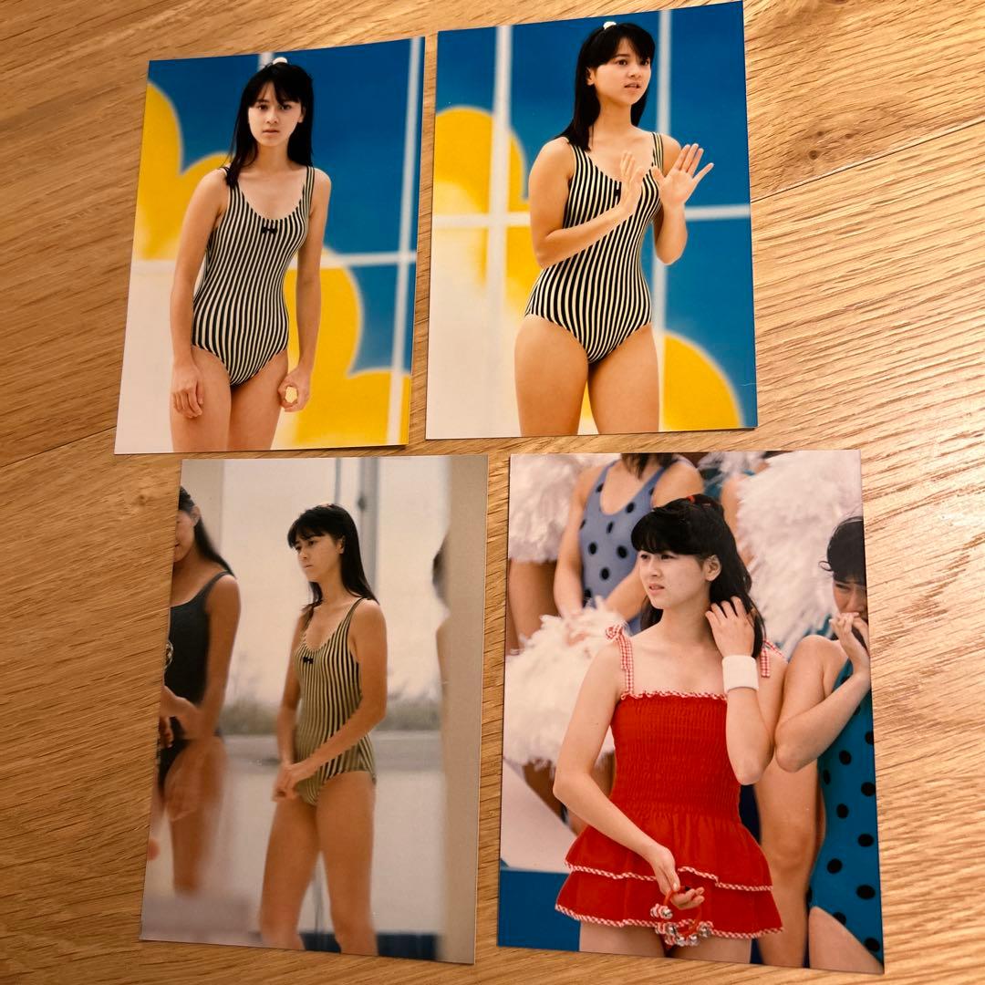 レア！ 河合その子 水着ショット！ 生写真4枚セット 水着 おニャン子