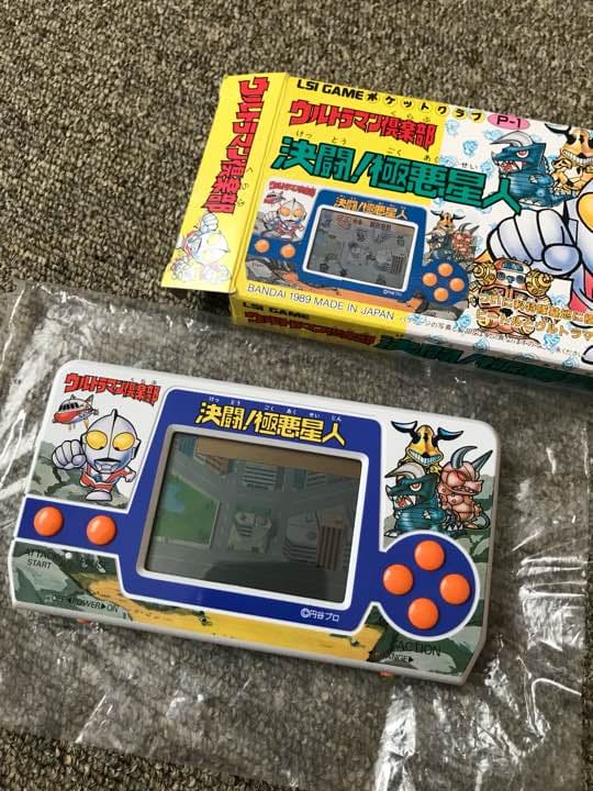 取説有 美品 ゲームウォッチ ウルトラマン クラブ 決闘！極悪星人 1989年