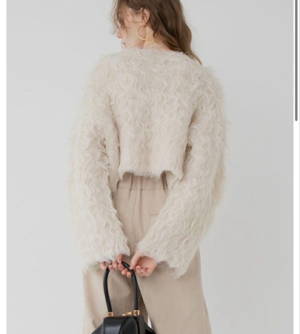 dolce ドルチェ wavy cardigan/ivory 割引