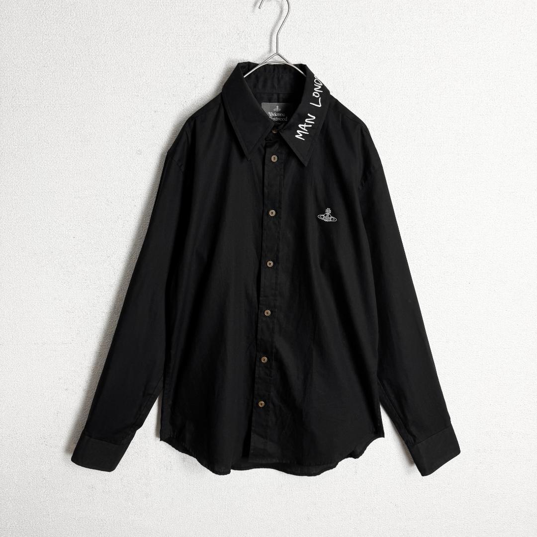 美品☆大人気☆襟文字刺繍】ヴィヴィアンウエストウッド 長袖シャツ