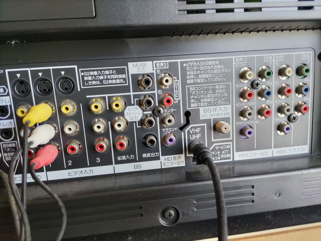 パナソニック ハイビジョン テレビ 32型 ブラウン管 リモコン、取説