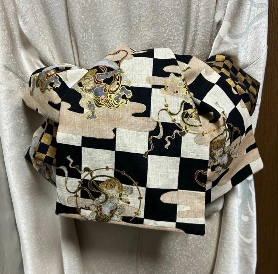 大人の兵児帯、風神雷神柄、aNNco様専用です - メルカリ