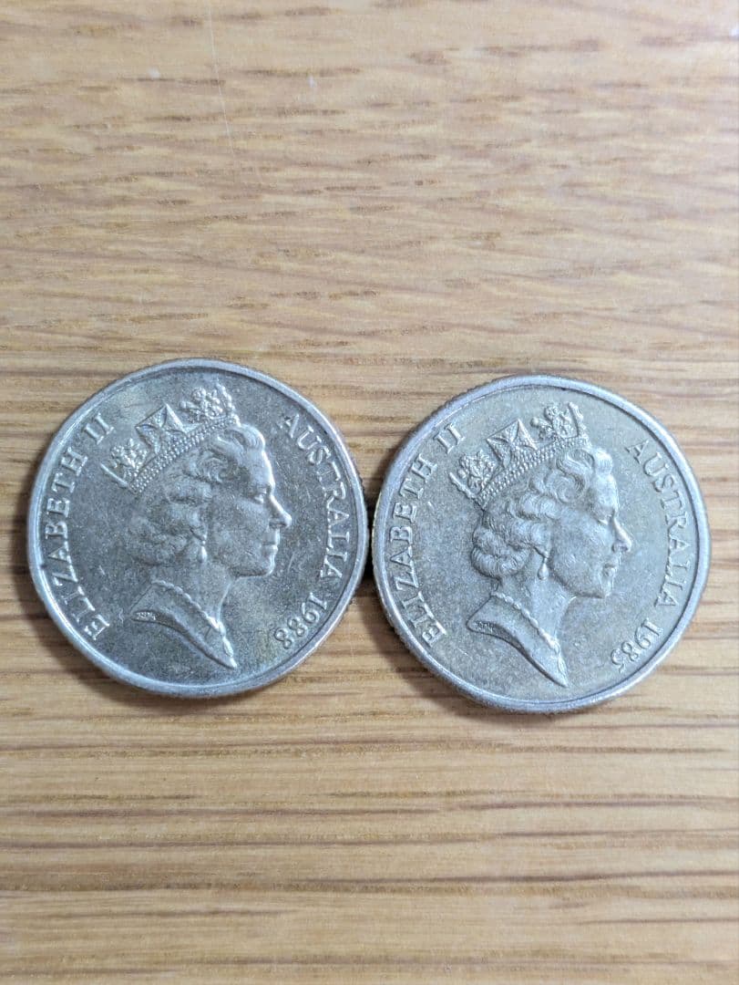 NO.17 オーストラリア 1ドル 1985 1988年豪ドル エリザベス2世 - メルカリ