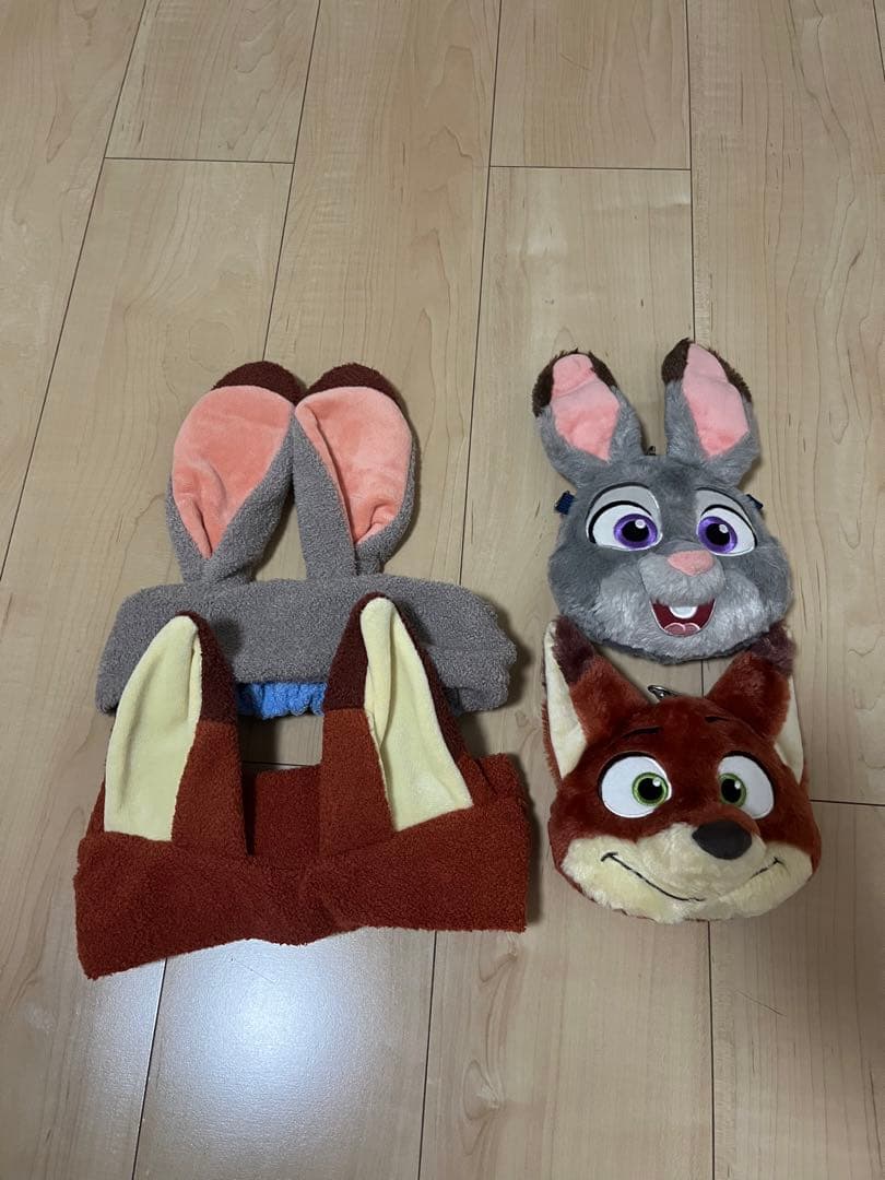 ズートピア　ニック　ジュディ　ヘアバンド　パスケース　セット ディズニー ズートピア 生活雑貨：ズートピアのジュディやニックと