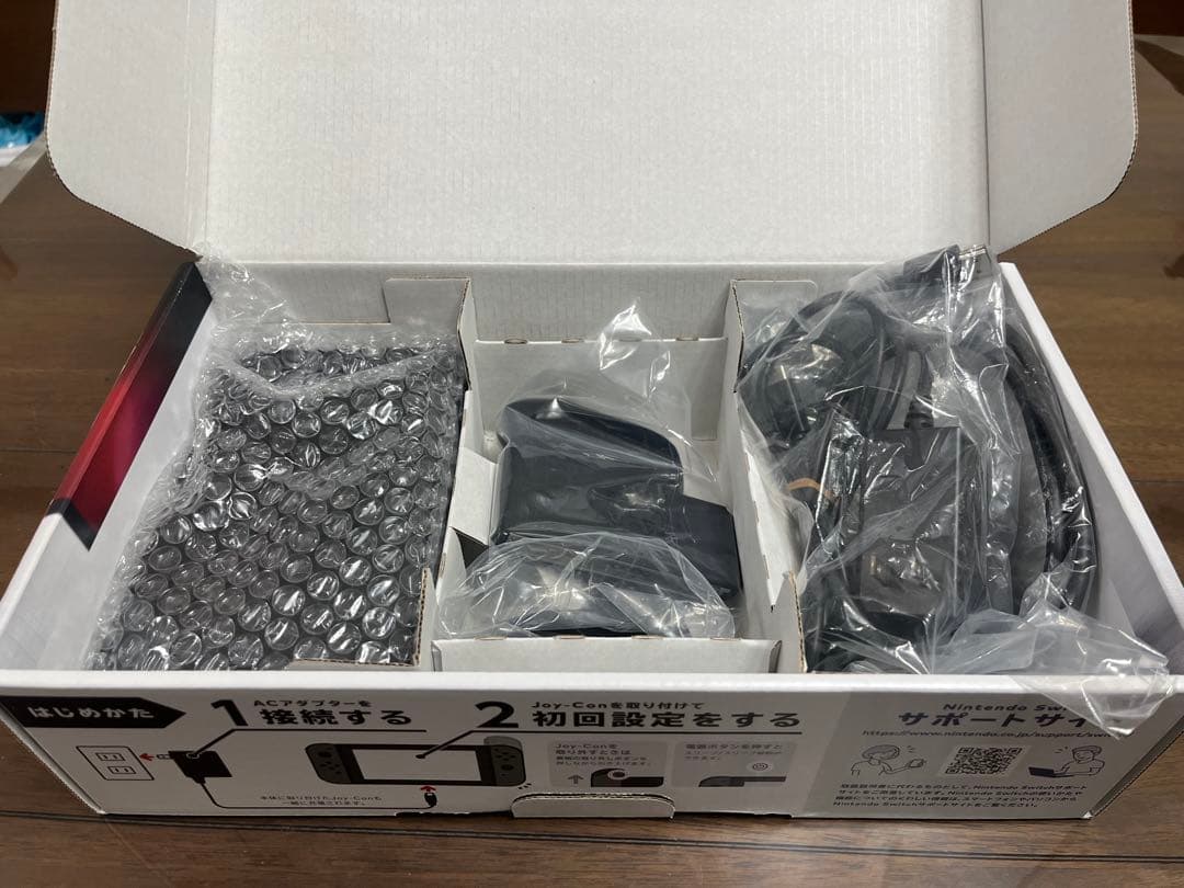 ジャンク】Nintendo Switch通常モデル 付属品一式 クリアカバー付