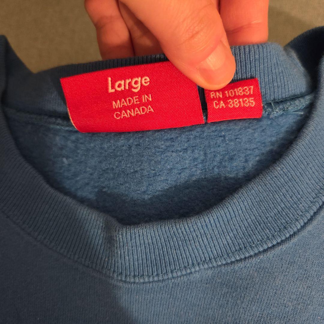 Supreme 青 22AW/BOX LOGO CREWNECK/トレーナーL - メルカリ