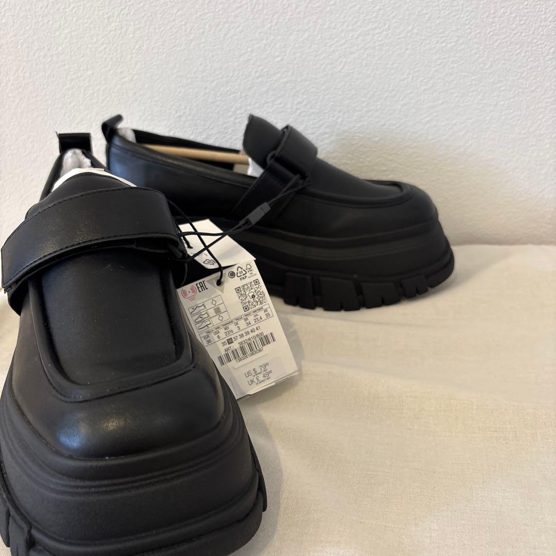 ZARA ザラ プラットフォームローファー 36 23.4cm