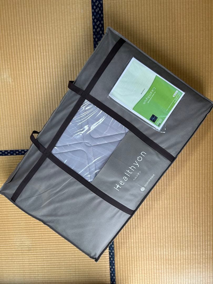 西川　ヘルシオン　 Healthyon グレー キルティング布団セット ヘルシオン （シングル）100×195cm グレー 側地：ポリエステル100