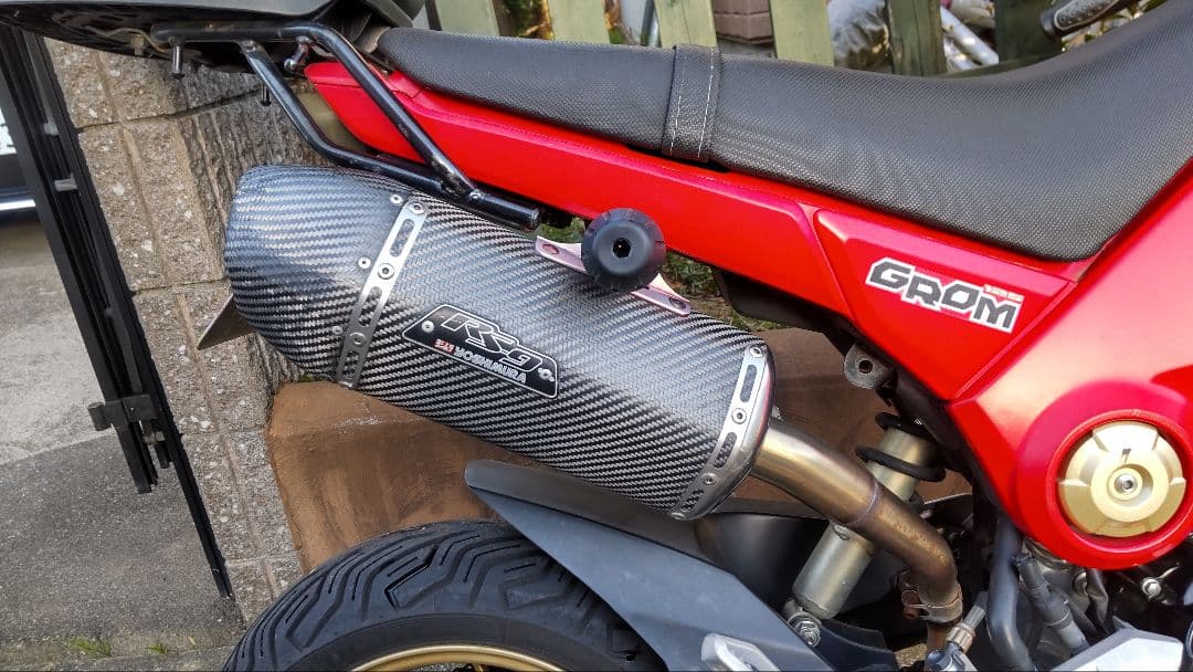 グロムjc61用USヨシムラスリップオンマフラー RS-4 カーボン - パーツ