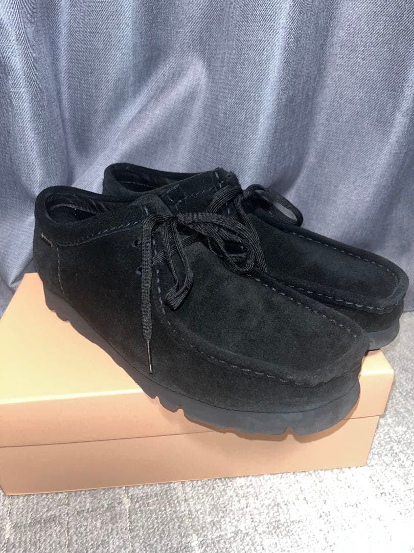 【美品】Clarks Wallabee GTX ブラック 26.5cw