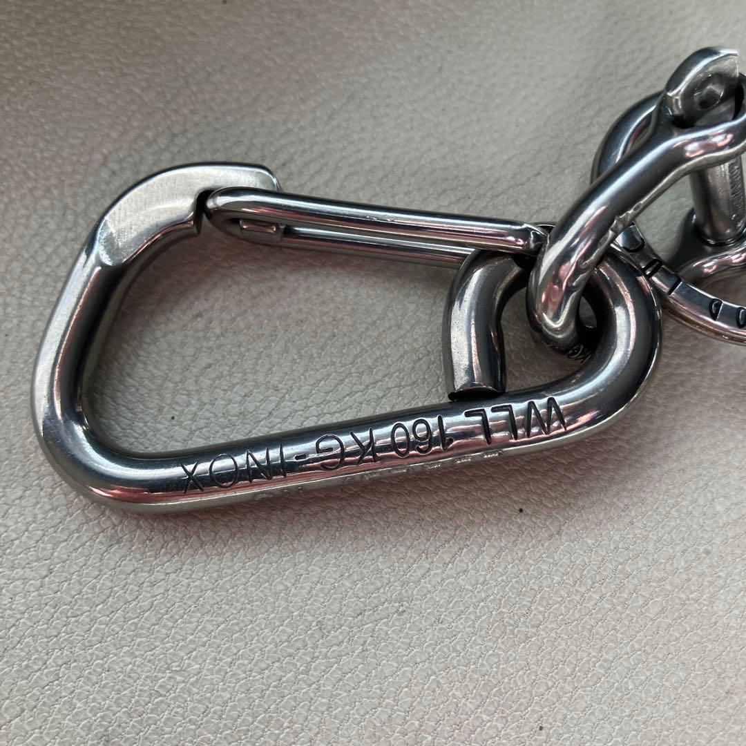 wichardカラビナ&シャックル 1950年代復刻キーリング使用 キーホルダー