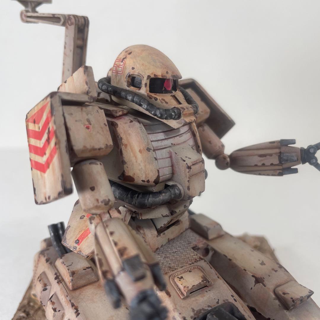 MSV ザクタンク 塗装完成品 ジオラマ台座付き