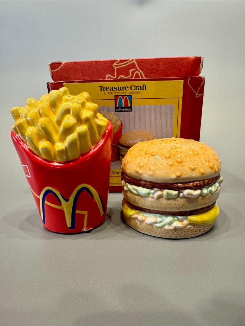 ✳︎希少✳︎ マクドナルド ビッグマック フライドポテト 1997 陶器 置物 新品 画像一覧）「マックのポテトがロンギヌスの槍に!?」超レア！エヴァ