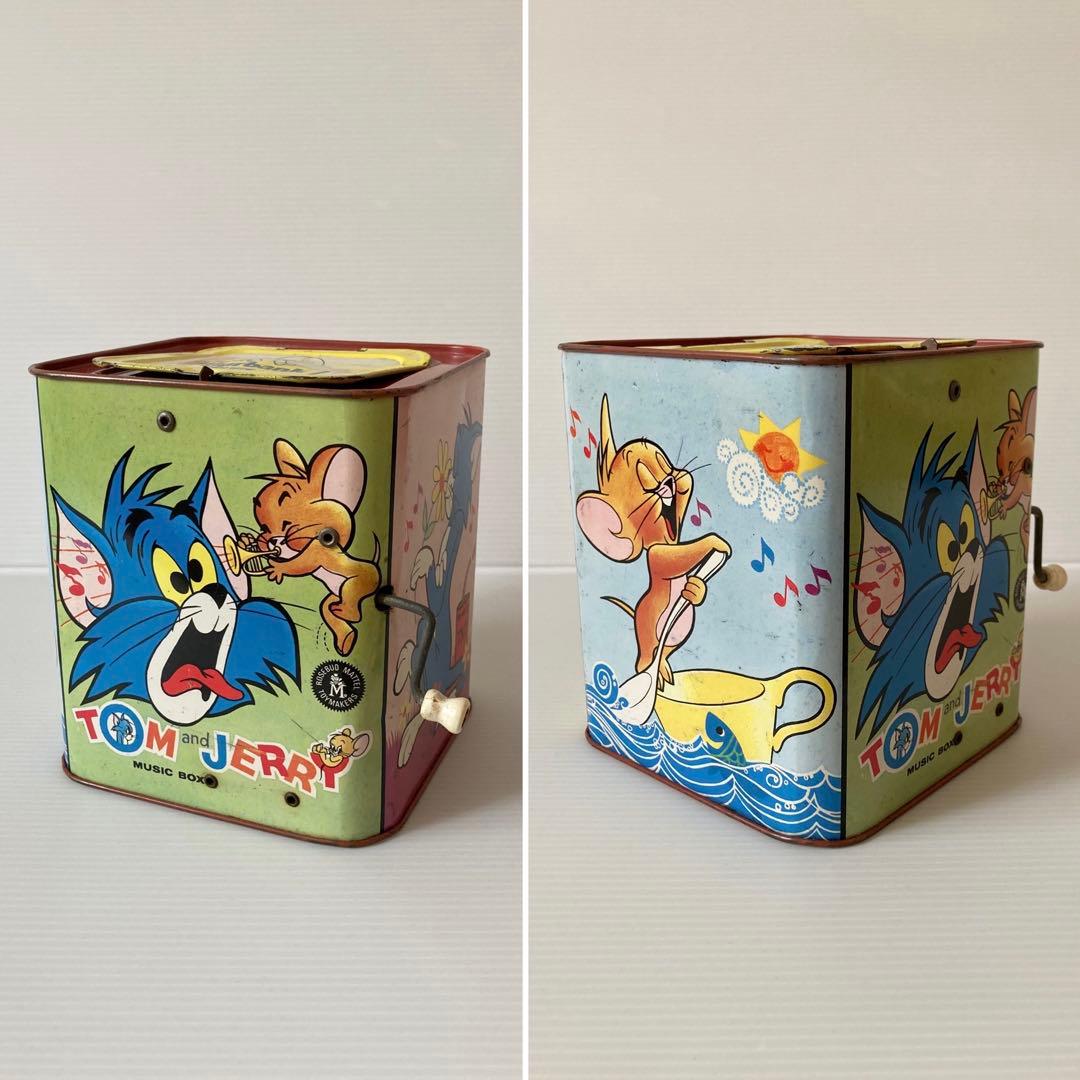 トムとジェリー MUSIC BOX ビンテージ 70s レトロ ブリキ 現状品