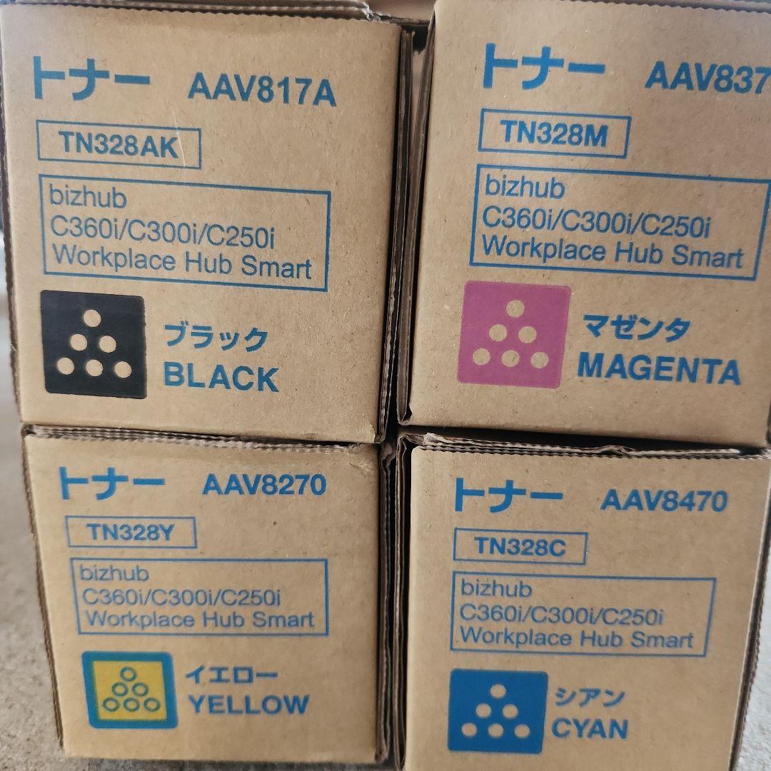未使用 トナーカートリッジ 4色セット TN328K/C/M/Y