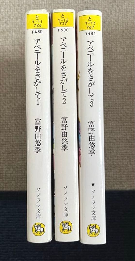 当時物初版】アベニールをさがして①②③ 富野由悠季 ソノラマ文庫