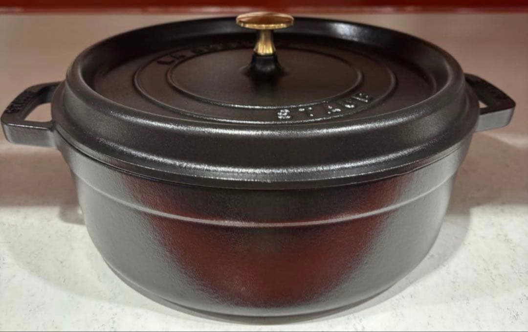 STAUB ストウブ シャローココット 26cm 新品未開封 ブラック ラスト