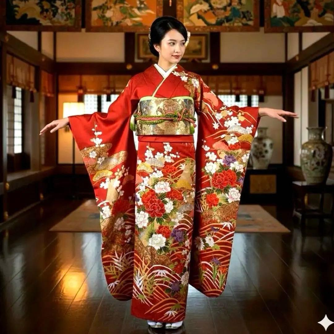 振袖フルセット 松竹梅 手描き友禅 成人式振袖 振袖 良家のお嬢様