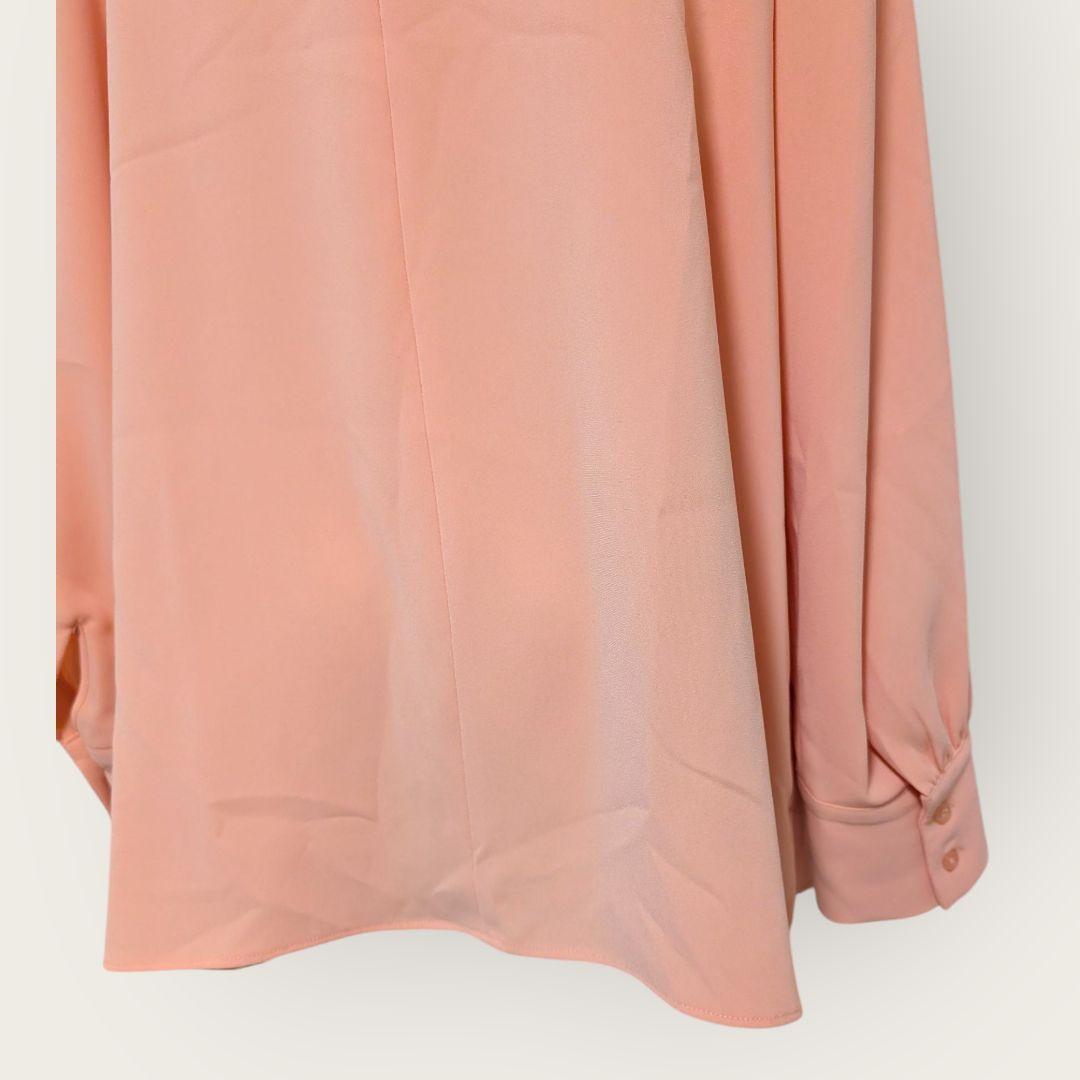 新品タグ付】ダーマコレクション サーモンピンク ブラウス 13号 DAMA