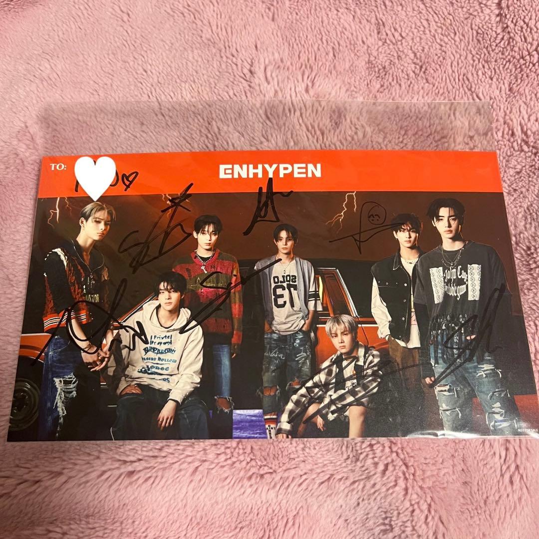 ENHYPEN 全員 サイン会 ORANGE BLOOD直筆サイン ミーグリ - メルカリ