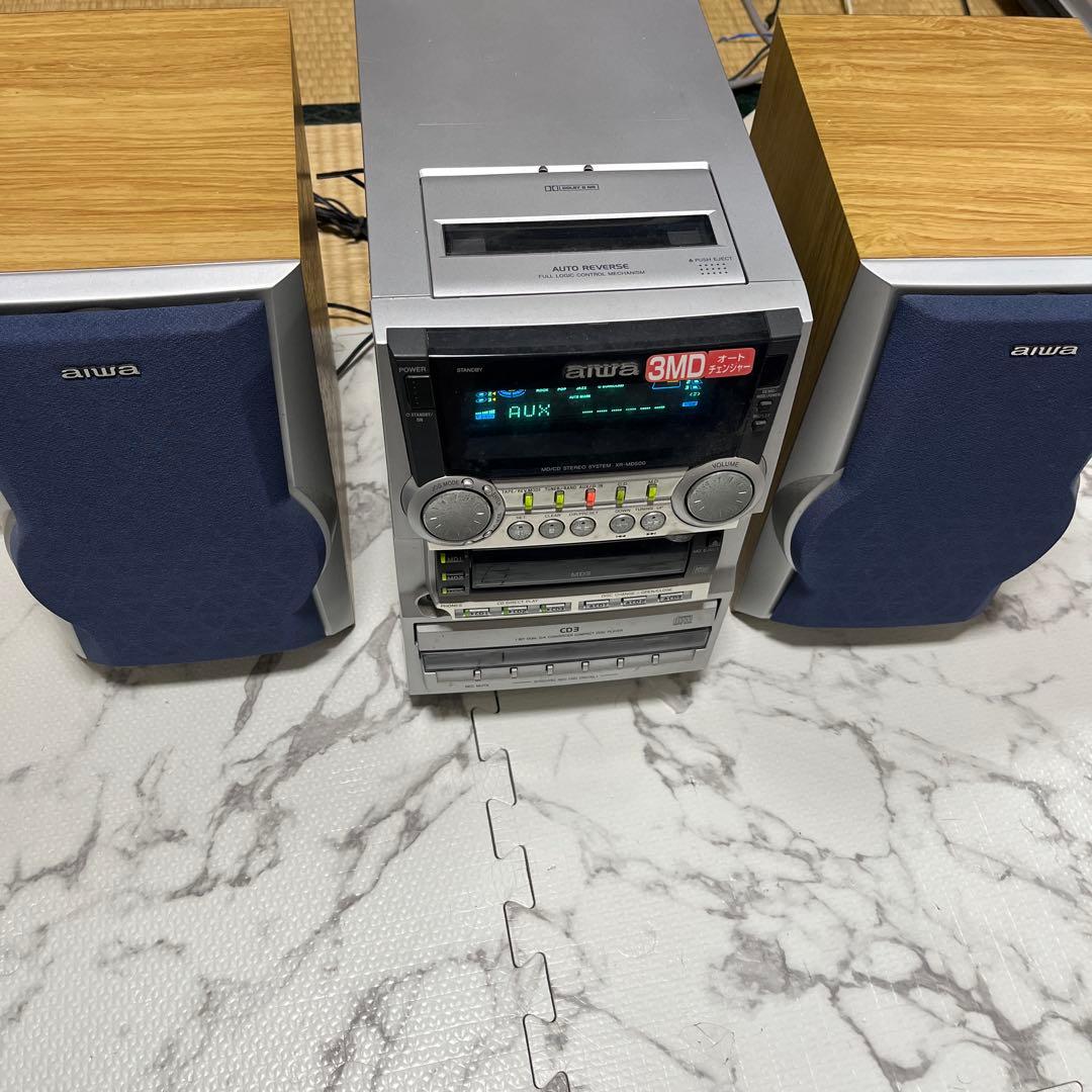 Aiwa 3MDシステム ミニコンポXR-MD600 スピーカー SX-M500 - メルカリ