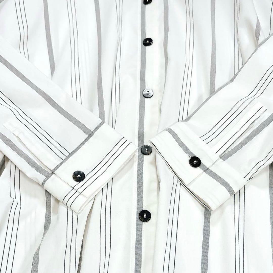 ✨美品✨モユル ビッグシャツ ワンピース バンドカラー 切替 変形