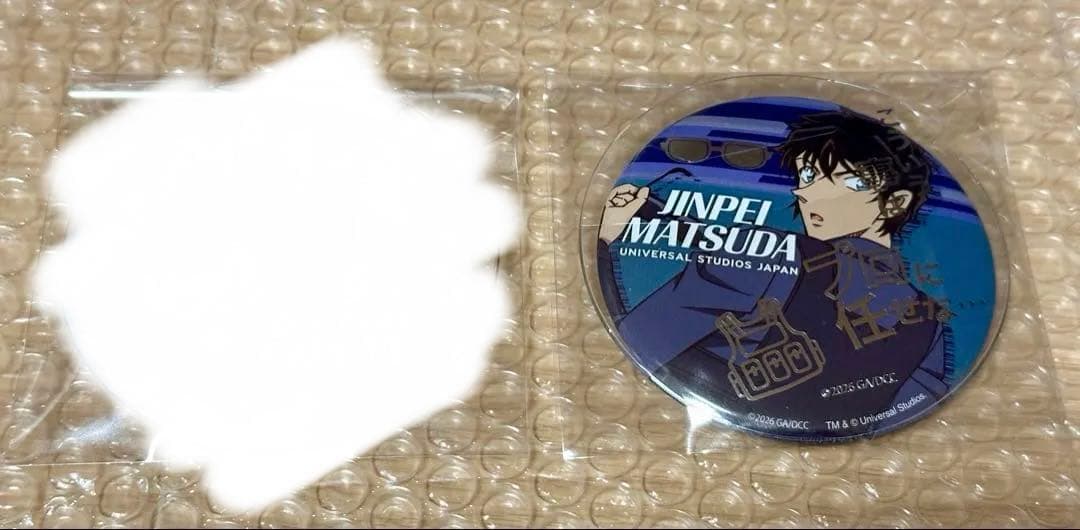 名探偵コナン】 USJ 缶バッジ ヘアゴム シュシュ 松田陣平