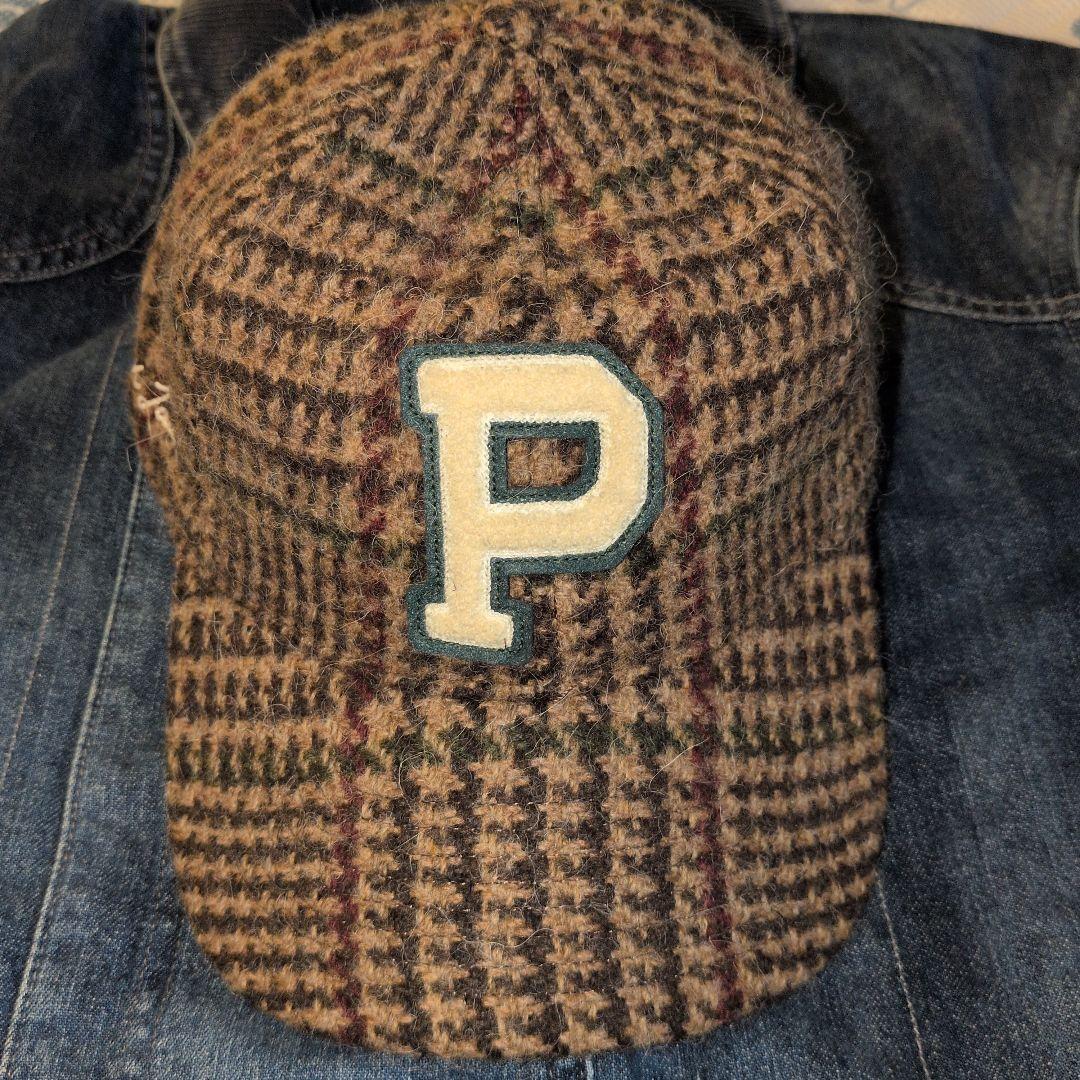 美品】ラルフローレングレンチェックツイード ボールキャップ - メルカリ