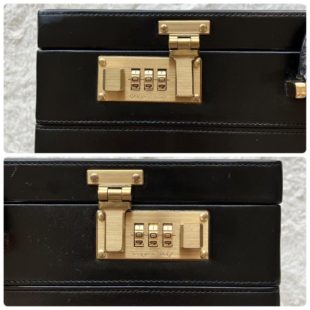 極上品 CAGIVA ITALY 本革 レザー アタッシュケース ブラック - メルカリ