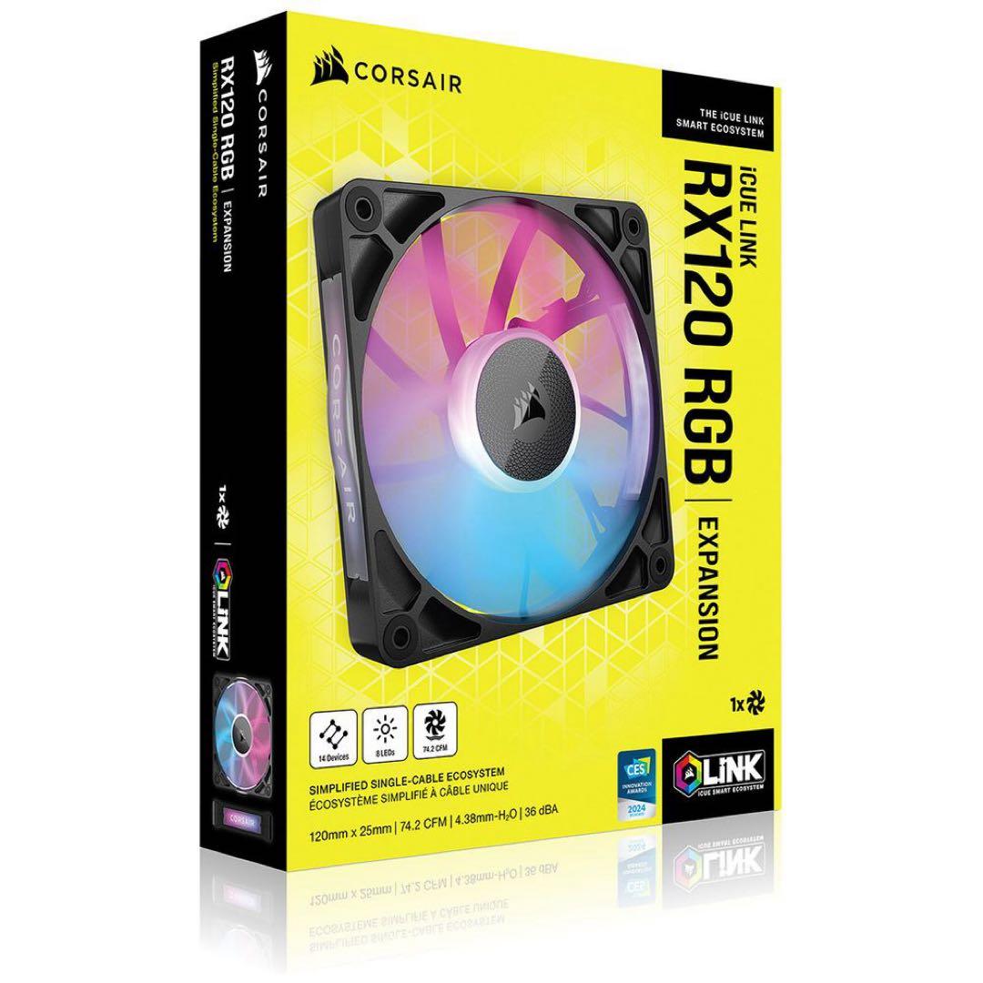 CORSAIR i CUE LINK RX120 RGB 9個セット ファン iCUE LINK RX120 RGB 120mm PWM Fan Triple Starter Kit