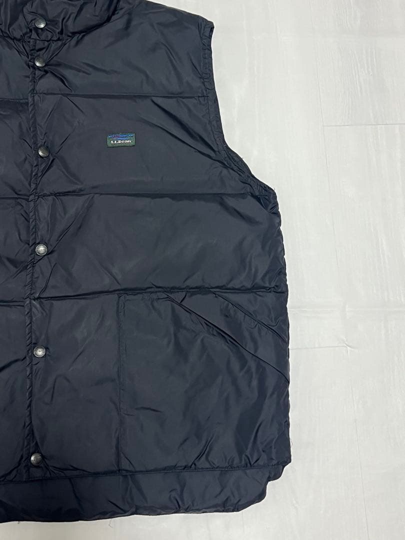 トップス 70s 80s L.L.BEAN down best XL black