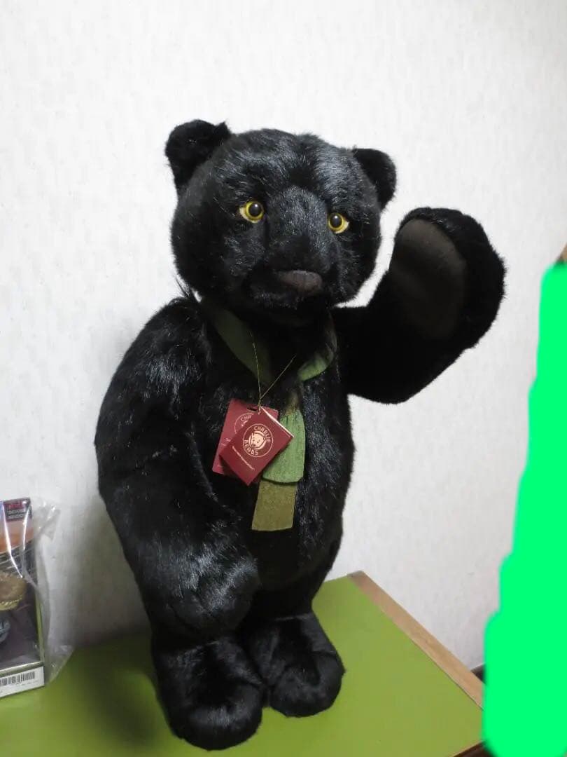 超大型！世界1000体限定！チャーリーベアーズ 黒豹のShadow 77