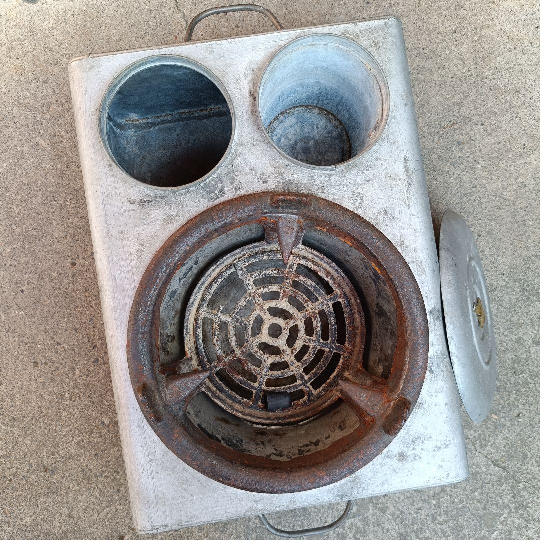 当時物 貴重】 特許 キネンコンロ 持ち手付 状態良 酒燗器