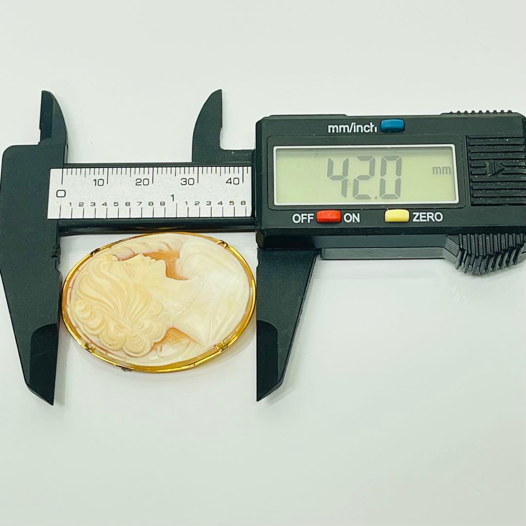 み*い様 カメオK18ブローチとペンダント2way 6.7g