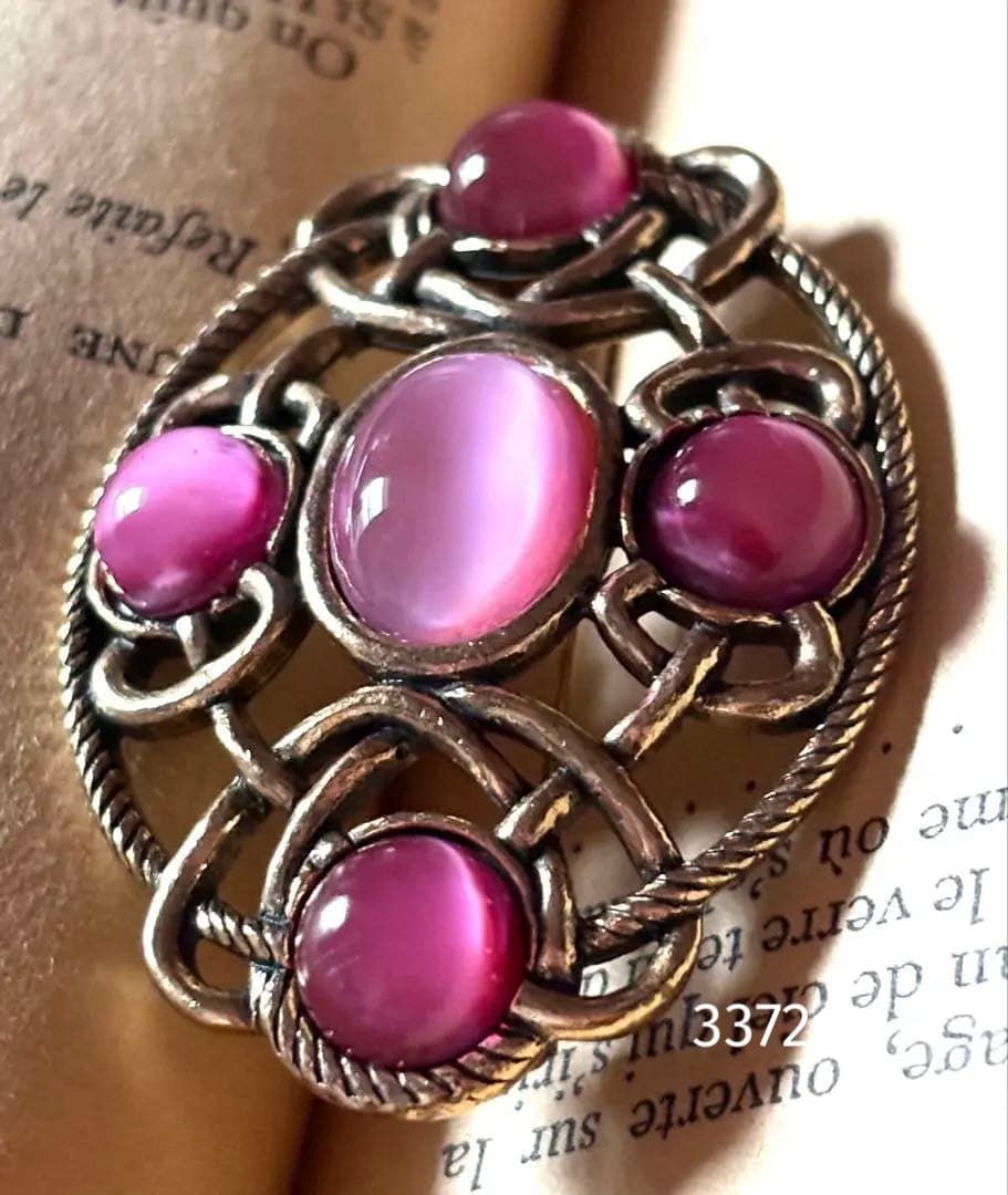 3372ヴィンテージ☆英国/MIRACLE/カボションブローチ C862 イギリス ヴィンテージ MIRACLE ミラクル ブローチ カボション