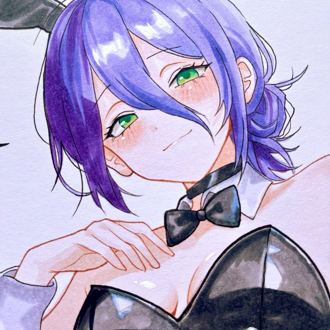 手描きイラスト レゼ ファンアート チェンソーマン - メルカリ